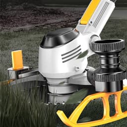 Elektrische Grasmaaier - Draadloze maaier - Gazononderhoud - 3-in-1 functie - 16 cm snijbreedte - Zwart — thumbnail 2