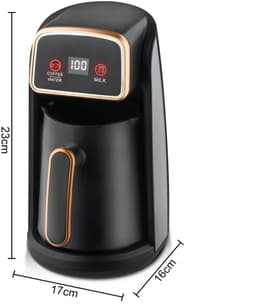 Elektrische Digitale Turkse Koffieapparaat | Espressomachine | Melkopschuimer | Koffiemachine Met Bonen | Turkse Koffie | Electric Turk — thumbnail 4