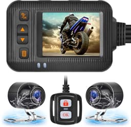 Dailygoods - Dashcam Vooraan Achter - Parkeerbeschermer - Waterdicht - Rijrecorder voor Motorfiets - Veiligheid in Parkeren - Geschikt voor Motorfiets — thumbnail 1