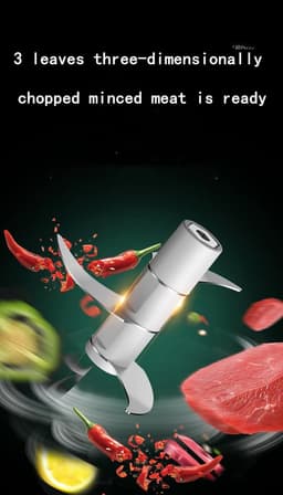 250 ml mini foodprocessor met knoflookhakker, uienhakker, groenteblender en gember-peper groenteprocessor. — thumbnail 2