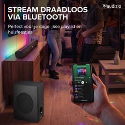 Soundbar - Audizio SB92WS - HDMI-ARC - Bluetooth - 150W - Optisch - Soundbar met draadloze subwoofer — thumbnail 4