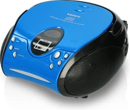 Lenco SCD-24 - Draagbare CD Speler met FM Radio - Stereo Boombox - Werkt op Batterijen en Netstroom - Blauw — thumbnail 1
