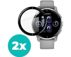 Bescherming geschikt voor Garmin Venu 2 Plus screenprotector - 2 stuks - Geschikt voor Garmin Venu 2 Plus - Bescherming smartwatch scherm - Beschermer Garmin Venu 2 Plus screen protector beschermplaatje - 2 stuks