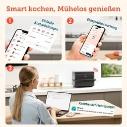 RFWR® Twee Kamers Heteluchtfriteuse met 10 Liter Capaciteit en Dual Blaze Technologie — thumbnail 3