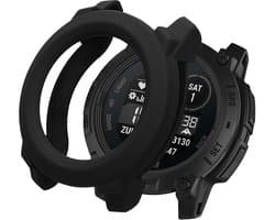 kwmobile Beschermhoes voor Garmin Instinct 3 45mm - Fitness Tracker Case van TPU - Soft Smartwatch Case - zwart