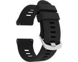 Geschikt voor Garmin D2 Air X10 Siliconen rubber band met zilverkleurige RVS sluiting, snelsluiting, 20 mm smartwatch band, waterdichte sportband voor mannen en vrouwen
