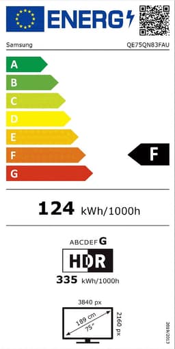 Samsung QE75QN83F - 75 inch - 4K Neo QLED - 2025 - Smart TV — thumbnail 5