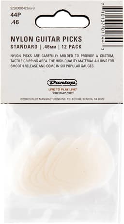 Dunlop Nylon Standard .46 Plectrum 12-Pack - Plectra — thumbnail 3