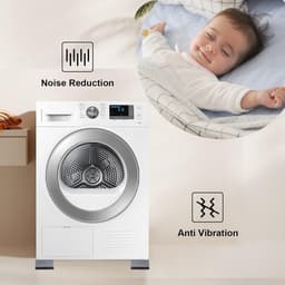 4-delige anti-vibratie pads voor wasmachines om te voorkomen dat de wasmachine en droger bewegen, om geluids- en trillingsoverdracht te voorkomen, anti-vibratie stabilisator steunvoeten (toename van 1,8 inch) — thumbnail 4