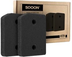 SQOON® Polyurethaan Pluizenfilter voor Miele T1 Wasdrogers – Vervangt 9164761 – 2 Stuks 220cmx133cmx30mm (schuine hoek) - NL Brievenbus zending - Niet thuis wel ontvangen