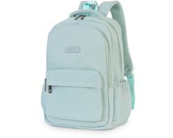 ZILOU® Laptop Rugzak - 28L - 15.6 inch Rugtas - Schooltas - Dames en Heren - Laptoptas - Anti-Diefstal - Waterafstotend - Meisjes en Jongens - Pastel Mintgroen