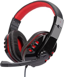 No Fear Gaming Headset - 1.5 M Kabel - 40 MM Drivers - Opvouwbare Microfoon - Over-Ear Ontwerp - Stevig en Comfortabel - Zwart/Rood — thumbnail 4