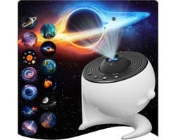 Sterrenhemel Projector, 13-In-1 Galaxy Projector, Led-Sterrenhemel Met Timer, Plafondprojector 360° Rotatie, Kamerplanetarium Voor Kinderen En Volwassenen, Cadeau, Wit