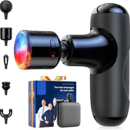 Kavora® Massagengun - Massage Gun - Massage Pistool - Zwart - 14cm x 11cm x 3cm — thumbnail 1