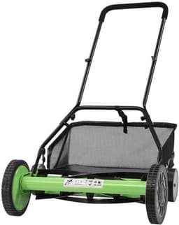 Handgrasmaaier – Handmaaier – Kooimesmaaier – Duwgrasmaaier – Gazonmaaier – 50,8 cm Maaibreedte – 9 Instelbare Maaihoogtes – 65-Mangaan Stalen Messen – Met Opvangzak – Groen — thumbnail 3