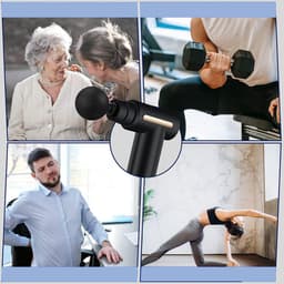6 Snelheden En 4 Opzetstukken – Mini Spiermassagepistool Met 1800mAh Type-C – 580g Lichtgewicht En Draagbaar – Diepe Weefselmassage Voor Schouders, Rug En Benen — thumbnail 5