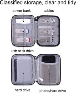 Draagbare Hard Drive Opbergtas voor Twee 2.5 Inch Harde Schijven — thumbnail 3