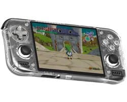 Handheld Gameconsole 4,5 Inch AMOLED 120Hz - 8GB RAM - 128GB Opslag - Android 13 - Kristal Kleur - Retro Gaming