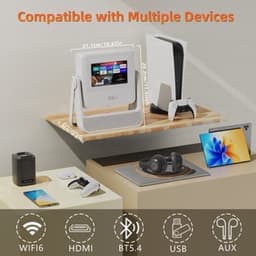 Beamer 720p HD Zwart - Smart Touchscreen Projector - 600 ANSI Lumen - LED - Voor Thuis En Buitenbioscoop — thumbnail 1