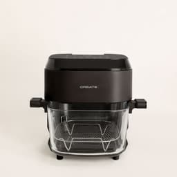CREATE - Glazen heteluchtfriteuse van 6 L met vernevelingsfunctie - Zwart - AIR FRYER STUDIO CRYSTAL LARGE — thumbnail 2