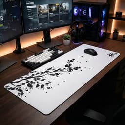 Grote Muismat 80x30 | Gaming Muismat | Wit | XXL | Antislip | Desktop Mat | Computer Mat | Sakura Japans — thumbnail 7