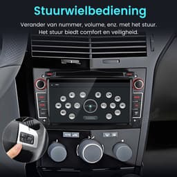 Awesafe Autoradio - Geschikt Voor Opel Meriva Corsa C D Astra G H - Draadloos Apple Carplay & Android Auto - Android 14 - Radio met navigatie - 7 inch HD touchscreen - Ram 2GB + Rom 64GB - Helder Zwart — thumbnail 3