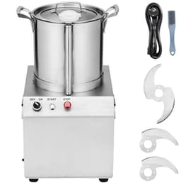 Keukenmachine Groentehakker - Voedselverwerker - 10 L Capaciteit - RVS Voedselveilig - Met 2 Extra S-vormige Messen - Voor Groenten, Fruit, Granen, Noten — thumbnail 1