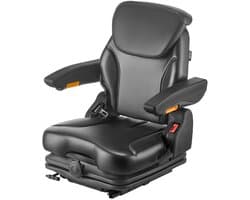 Universele Heftruckstoel - Verende Tractorstoel - Afmetingen 54×60×67 cm - Neerklapbaar - Voor Grasmaaier, Schranklader, Bulldozer