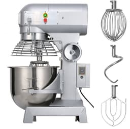Deegkneedmachine - Standmixer Deegmixer - Inhoud 14,2 L RVS Kom - Vermogen 600 W - Snelheden 130/233/414 rpm - Inclusief Deeghaak, Garde en Roergarde — thumbnail 2
