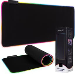 Brightly® RGB Gaming Muismat XXL - RGB LED Verlichting Muismat - USB - Muismat LED - Antislip Muismat - 80 cm x 30 cm - Gaming Muismat - Met Verlichting - Waterproof - Extra Breed en Lang - Zwart — thumbnail 1