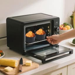 Siliconen Muffinvorm en Poached Egg Mould - Set van 4 voor heteluchtfriteuse — thumbnail 4