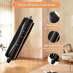 Borstel Gescht voor Dreame X40 Ultra Complete / L40 Ultra / L10s Pro Ultra / L10 Ultra / L20 Ultra / X30 Ultra / X40 Master stofzuiger accessoires, hoofdborstel reiniging haarvilten — thumbnail 4