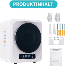 Re-purelife® Compacte Wasdroger met UV-Desinfectie - 6 Programma's - 3-4 kg Capaciteit - Geschikt voor Opbouw of Opstelling - Stille Werking & Helder LED-Display - Wit — thumbnail 16