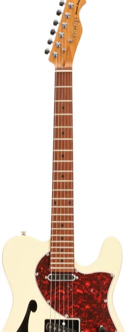 Semi-akoestische gitaar - incl. gigbag - Met gratis lessen - Fazley Wit — thumbnail 2