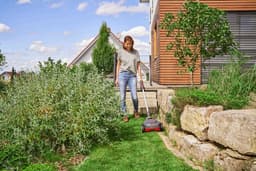 Accu-mulchmaaier 22 cm Maaibreedte met Draaibare Handgreep voor Gazons tot 150 m² — thumbnail 4