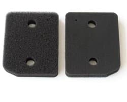 Tweedelige filterset Geschikt voor Miele 9164761 drogers en warmtepompdrogers, fijn/grof filter, afmetingen 207 x 157 x 30 mm, sponsfilter, filtermat.