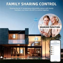 WiFi-temperatuur-vochtigheidssensor: Draadloze Temperatuur-vochtigheidsmonitor Met App-waarschuwing, Gratis Gegevensopslag — thumbnail 4
