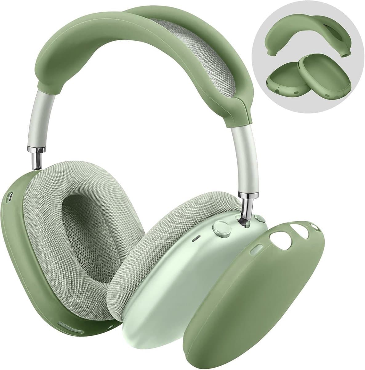 Siliconen Hoes voor AirPods Max Hoofdtelefoons - Anti-kras Oorschelpen en Hoofdband Bescherming — afbeelding 1