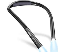 Oplaadbare Boeklamp met Buigbare Armen - 4 Kleuren en 5 Helderheidsniveaus voor 80+ Uur Leesplezier