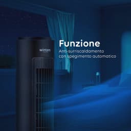 Torenventilator met afstandsbediening en timer - 70 cm — thumbnail 1