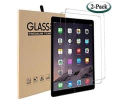 2-pack schermbeschermer voor iPad 9e, 8e en 7e generatie - 10.2 inch gehard glas luchtbelvrij en anti-kras