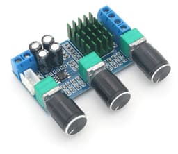 Digitale Audio Versterkerbord 2x80W TPA3116D2 Chip met Bass Controle — thumbnail 1