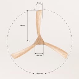 Grote Stille Plafondventilator met 6 Snelheden en Programmeerbare Timer - Perfect voor Ruimtes van 26m² tot 37m² — thumbnail 5
