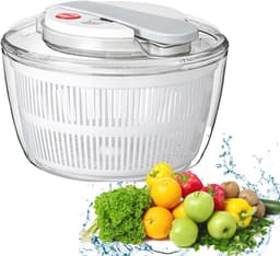 Multifunctionele Saladewasmachine - Keukensaladespinner met Afdruiprek en Vergiet — thumbnail 1