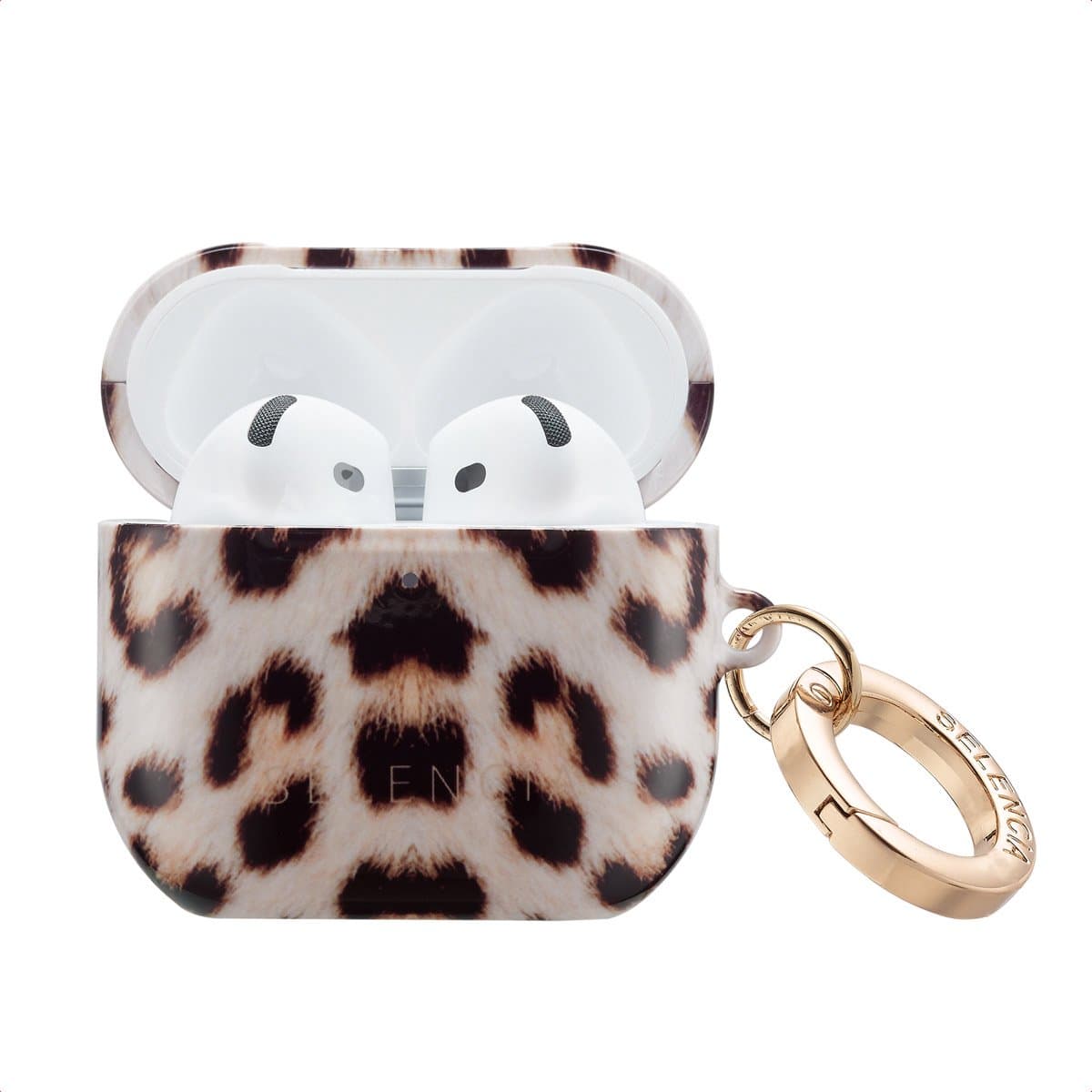 Selencia Case - Hoesje geschikt voor AirPods 4 - Wild Leo — afbeelding 1