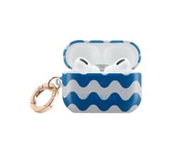 Selencia Case - Hoesje geschikt voor AirPods Pro 2 / Pro 2 (2022) - Wave Vibes Classic Blue