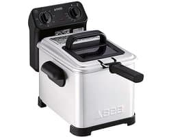 Friteuse RVS met grote capaciteit 4 liter en 2400W vermogen, ideaal voor friet en snacks