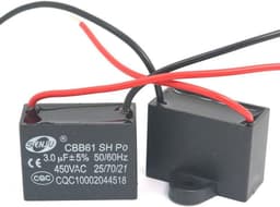 2 Stuks CBB61 3uF 450V AC Condensator voor Ventilatoren en Airconditioning — thumbnail 3