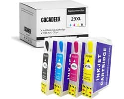 Lege navulbare inktcartridge vervanging voor 29XL inkt - Compatibel met XP-235, XP-245, XP-247, XP-255, XP-332, XP-335, XP-342, XP-345, XP-355, XP-352, XP-430, XP-432, XP-435, XP-442, XP-445, XP-452