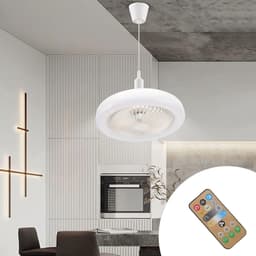 Moderne Inbouw Ceiling Fan met Verlichting 36W voor Binnengebruik - Mini Ventilator met LED Lamp voor Slaapkamer, Woonkamer en Keuken — thumbnail 2